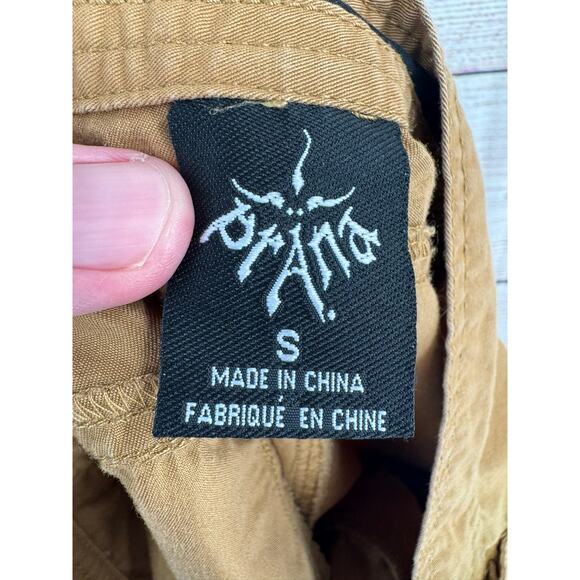 prAna Breathe Roll Tab Hem Hiking Pants Mens Small Brown Beige - Picture 9 of 12